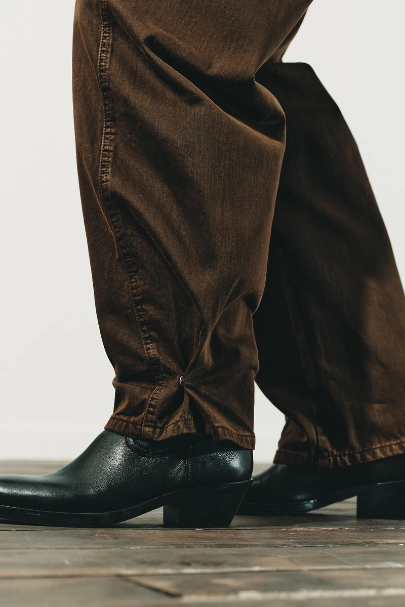 TRF MID-RISE BAGGY BALLOON JEANS