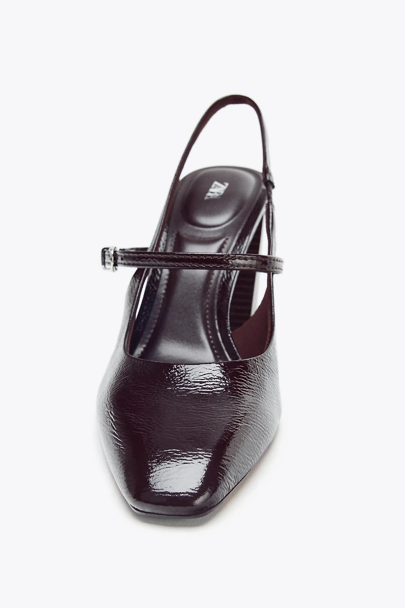 PATENT FINISH MARY JANE HEELS