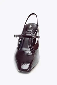PATENT FINISH MARY JANE HEELS