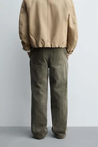 PANTALON COUPE LARGE DÉLAVÉ