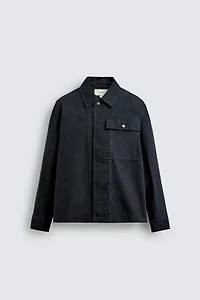 CANVAS OVERSHIRT WITH POCKET