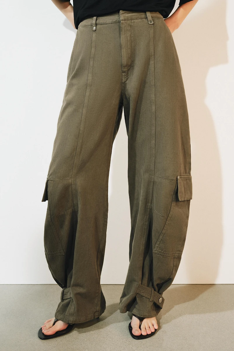 PANTALON BARREL CARGO ZW COLLECTION