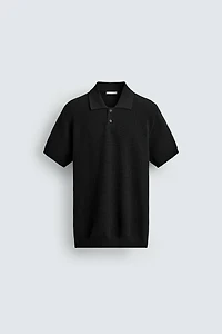 POLO REGULAR FIT EN MAILLE STRUCTURÉE
