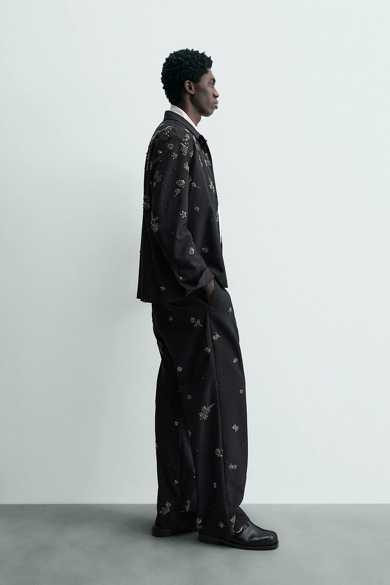 RELAXED FIT SEQUIN PANTS LIMITED EDITION