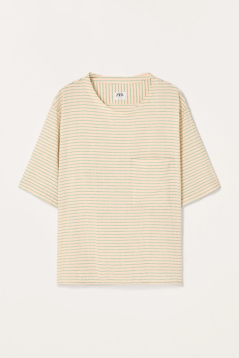 LIMITED EDITION FLOWY STRIPED T-SHIRT