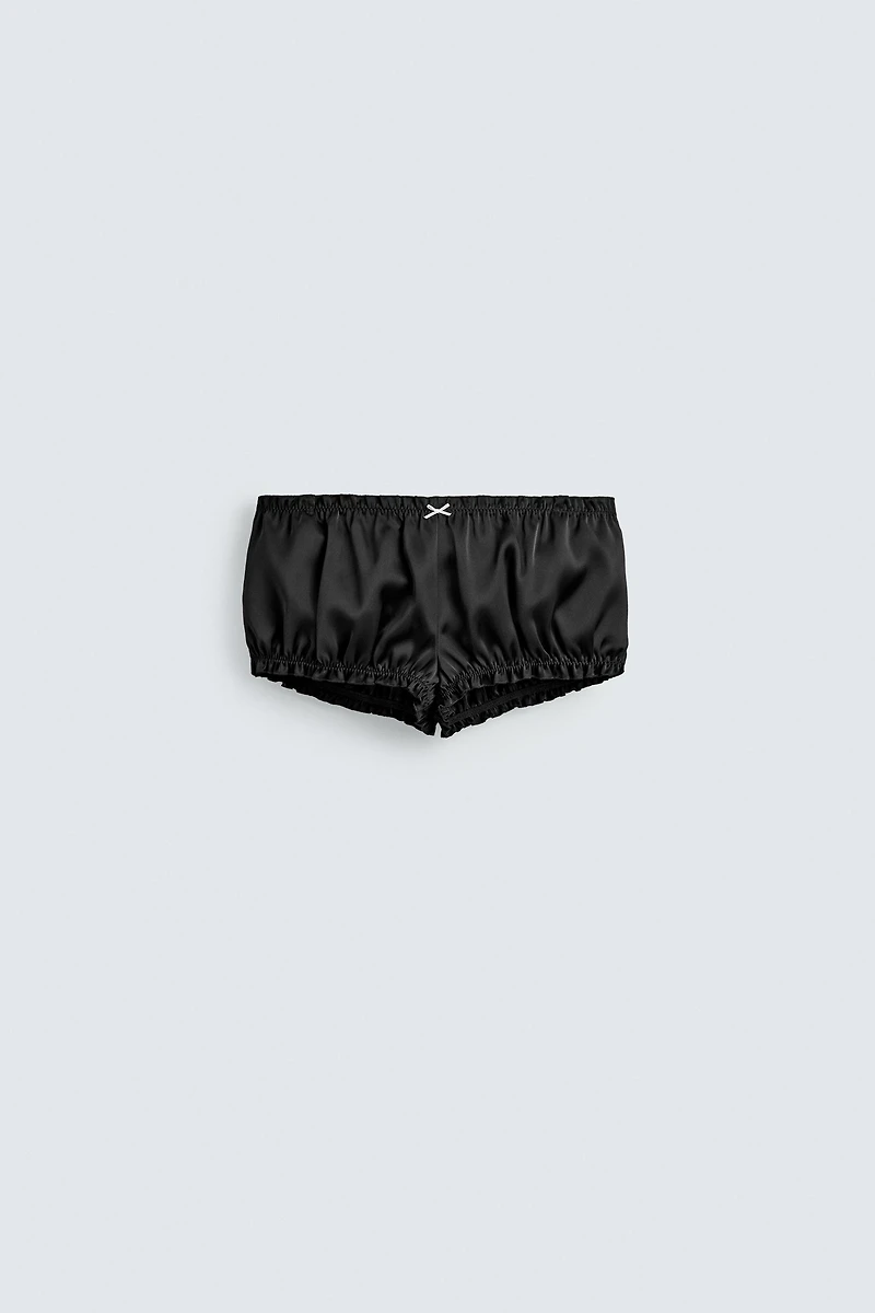 SATIN SHORTS HARRY LAMBERT FOR ZARA X DISNEY