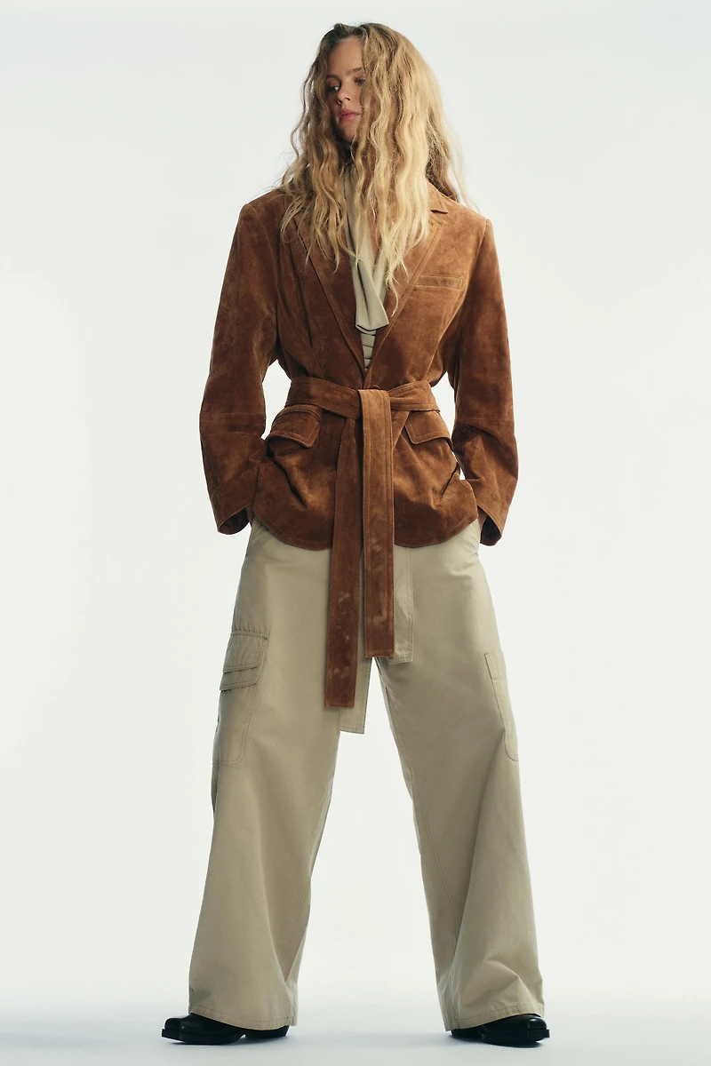 SUEDE LEATHER BLAZER