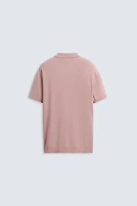 RIB KNIT POLO SHIRT