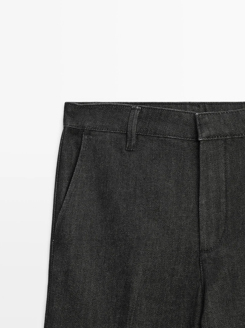 Mid-rise bell bottom jeans