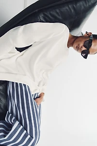 JEAN ZW COLLECTION LOOSE TAILLE MOYENNE RAYURES
