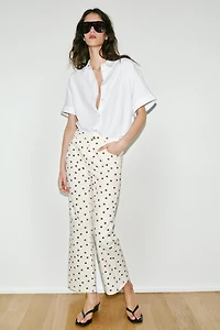 Z1975 MID-RISE MINI FLARE POLKA DOT JEANS