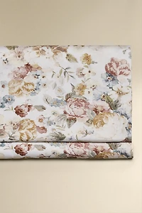 DRAP DE DESSUS SATIN FLORAL (300 FILS)