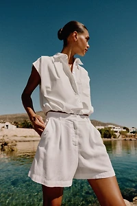 CHEMISE COURTE À CARREAUX VICHY