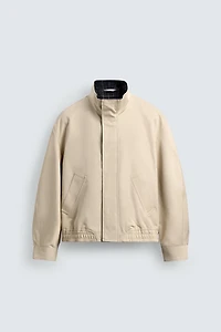 BLOUSON COL CONTRASTE