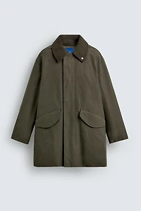 PARKA TECHNIQUE À COL EN MATIÈRES VARIÉES AARON LEVINE X ZARA