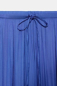 PANTALON FLUIDE PALAZZO À POIS