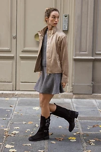 FAUX SUEDE JACKET