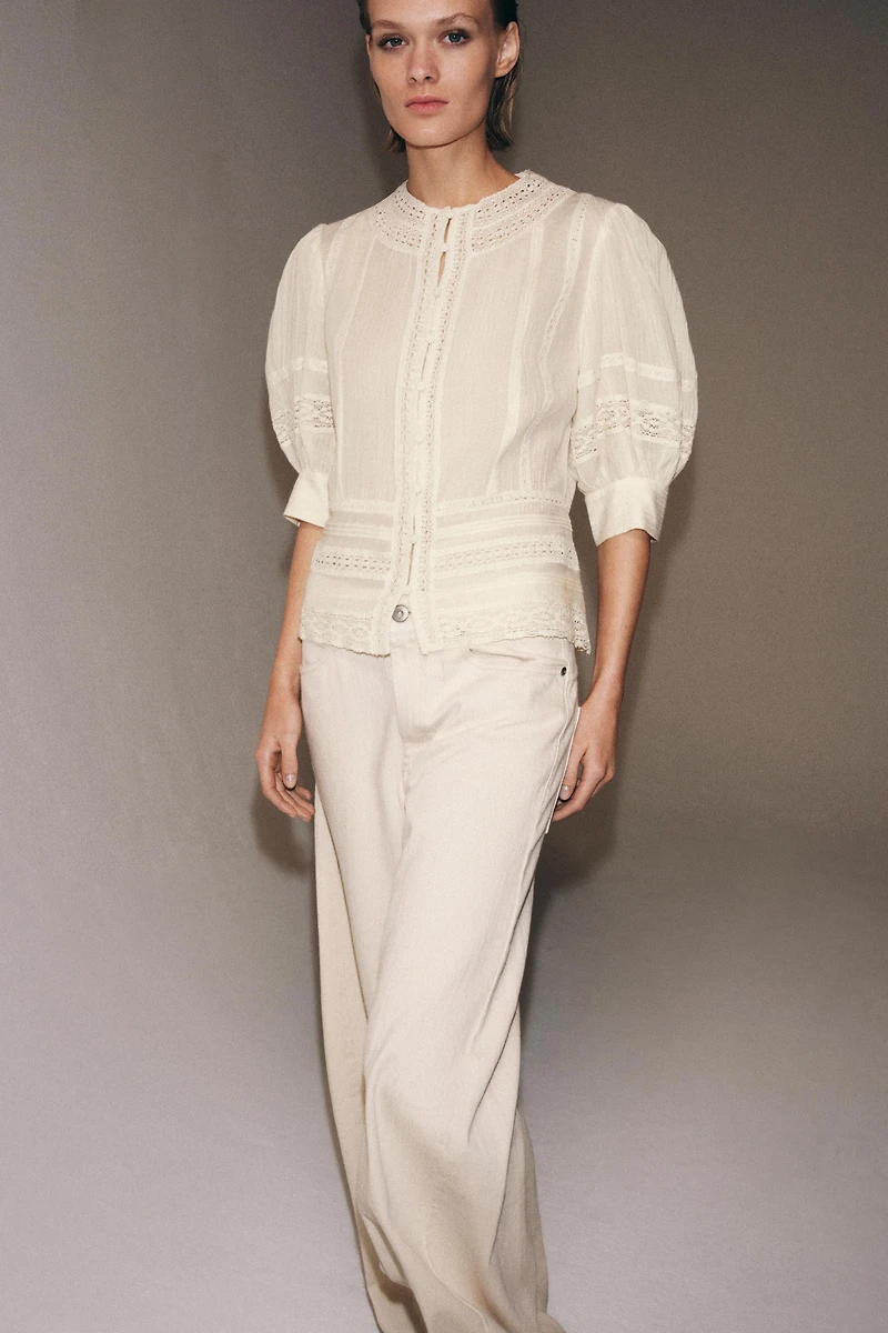 BLOUSE ROMANTIQUE EN DENTELLE ZW COLLECTION
