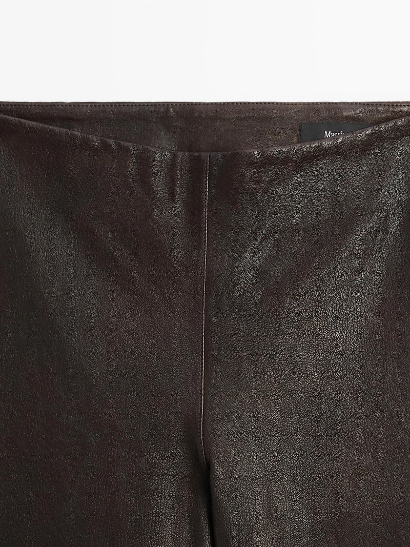 Leggings en cuir nappa