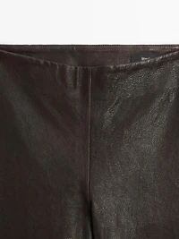 Leggings en cuir nappa