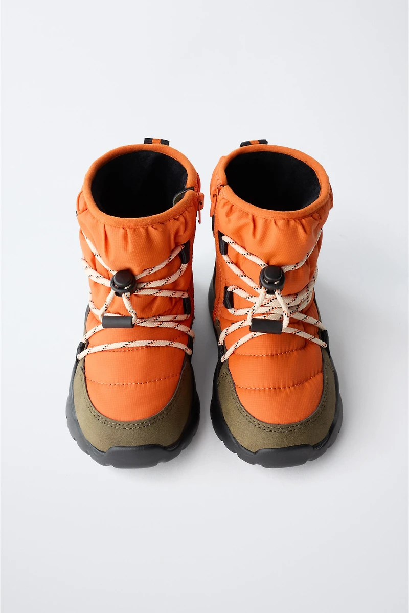 WATER REPELLENT QUILTED SNOW BOOTS