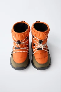 WATER REPELLENT QUILTED SNOW BOOTS
