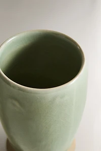 GREENISH TOOTHBRUSH HOLDER