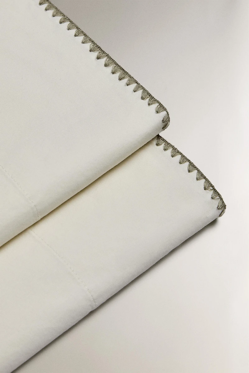 KIDS’ COTTON SHELL STITCH FLAT SHEET