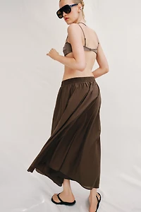 LAYERED MIDI SKIRT