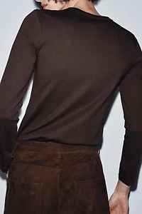 INTERLOCK LONG SLEEVE T-SHIRT