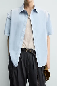 RELAXED FIT SPRAY WASH SHIRT