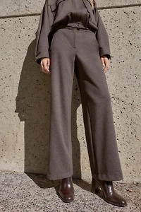 HIGH-WAISTED STRAIGHT LEG PANTS
