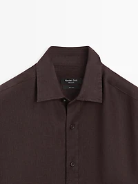 Chemise slim 100 % lin