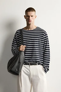 STRIPED JACQUARD T-SHIRT AARON LEVINE X ZARA