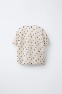 TOP EN MAILLE À FLEURS