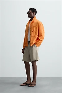 LINEN - COTTON OVERSHIRT