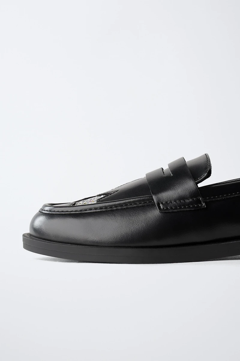 GLITTER STAR LOAFERS