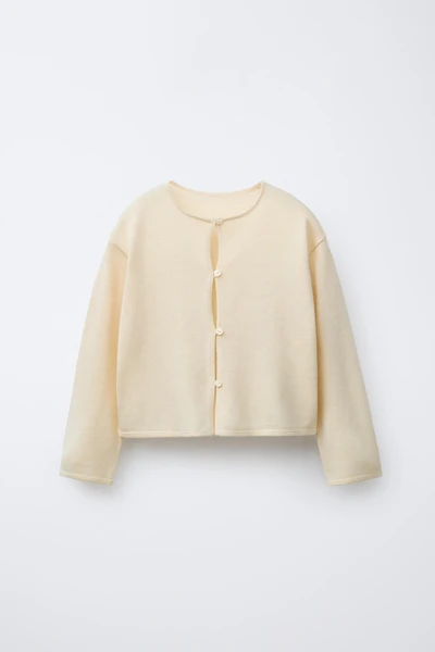 GILET EN MAILLE FLUIDE AVEC SOIE