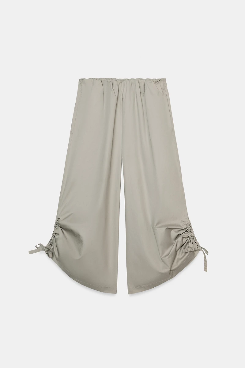 ADJUSTABLE HEM CULOTTE PANTS