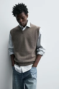 GILET EN MAILLE LAINE