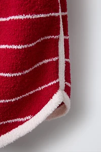 STRIPED TOWEL EFFECT SKIRT