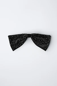 RHINESTONE BOW HAIR CLIP