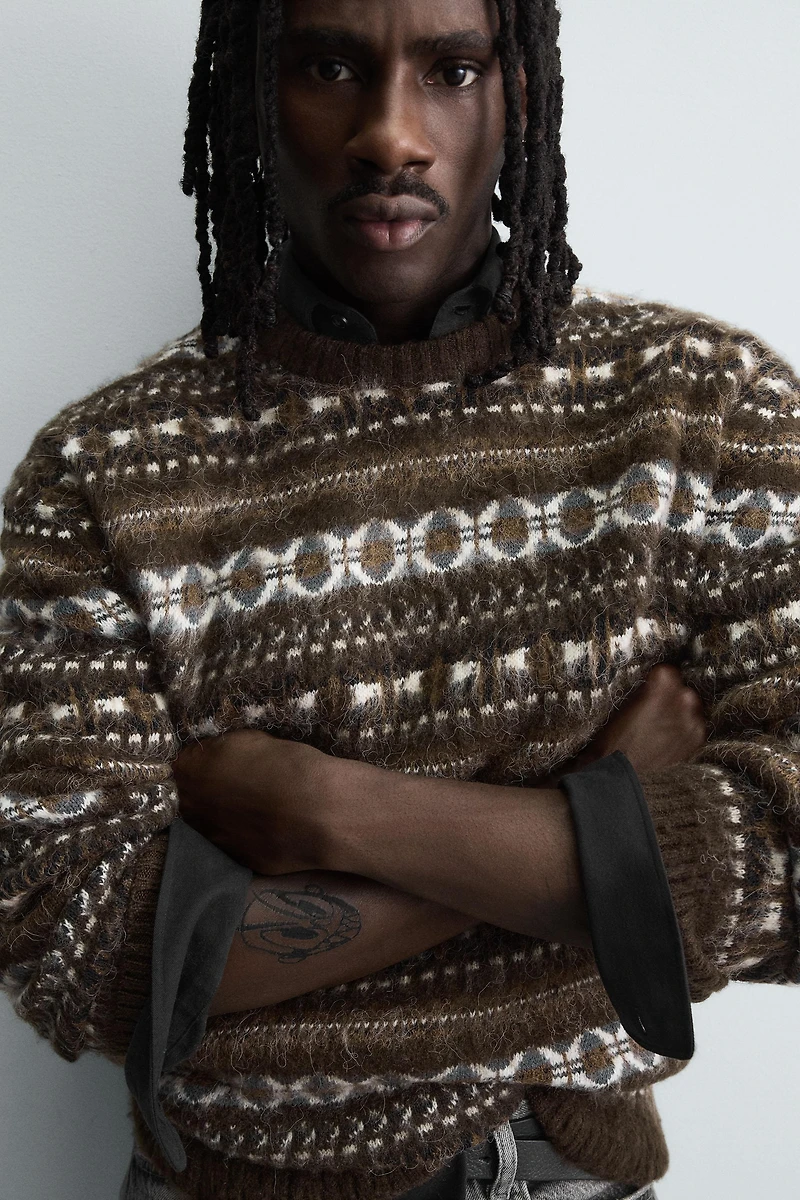 GEOMETRIC JACQUARD JUMPER