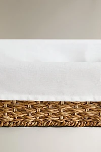 IRON BASKET WITH FABRIC LINING