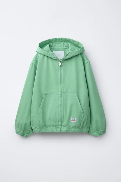 BLOUSON CAPUCHE ÉTIQUETTE