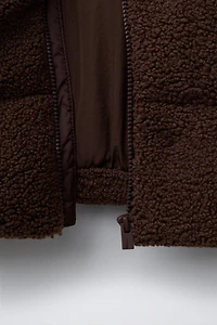 COMBINATION FLEECE COAT