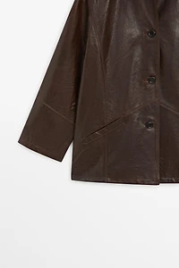 Blouson en cuir nappa