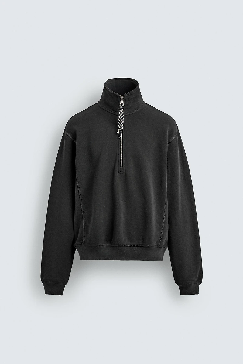 AARON LEVINE X ZARA QUARTER-ZIP SWEATSHIRT