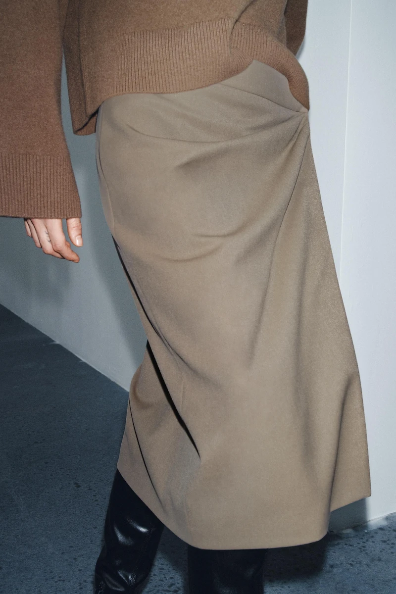 FLOWY WRAP SKIRT ZW COLLECTION