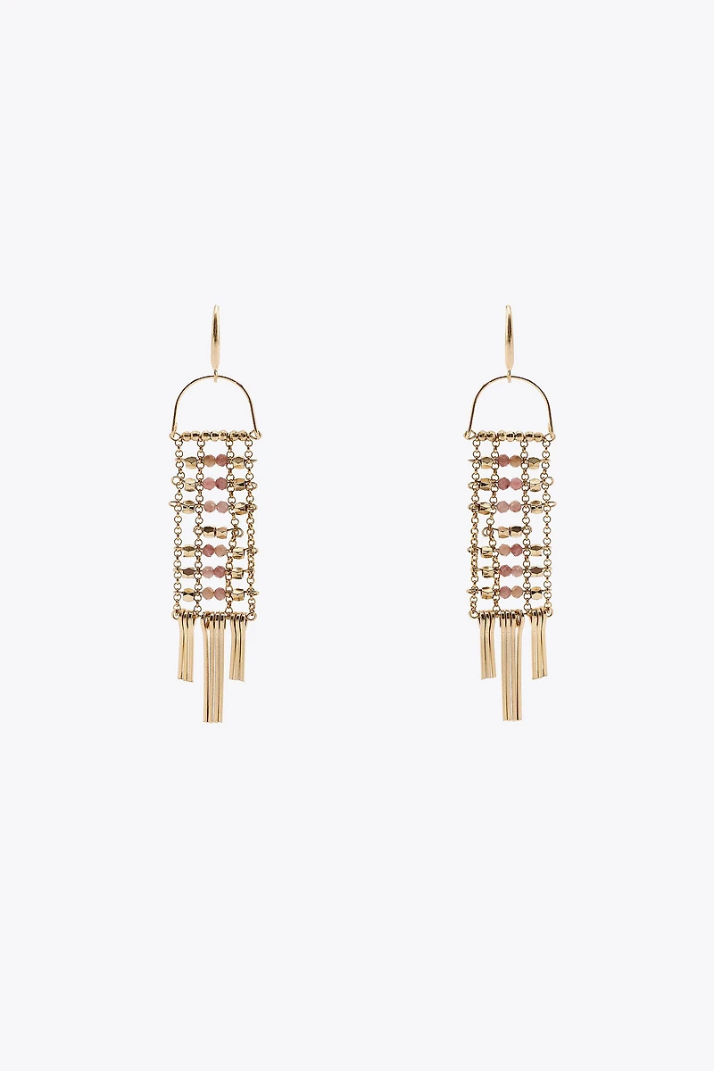 METAL BEAD EARRINGS